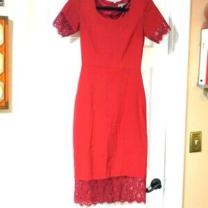 DE Collection red dress, size XS, good pre loved condition.